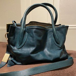 Foley + Corinna Teal Cross Body Satchel